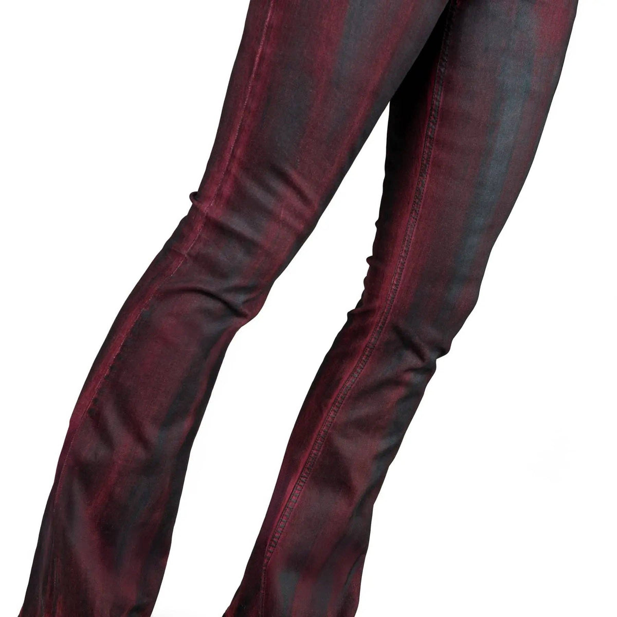 Wornstar Hellraiser Coated Jeans – Crimson