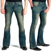 Wornstar Hellraiser Side Button Jeans – Vintage Blue