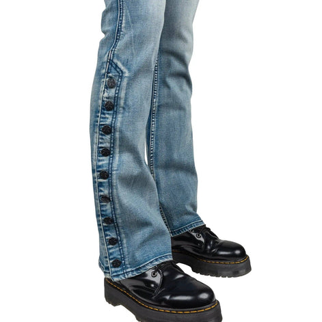 Wornstar Hellraiser Side Button Jeans – Classic Blue