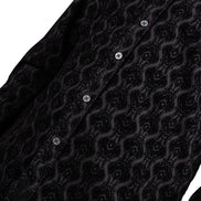 Wornstar Amaryllis Black Flocked Men's Shirt