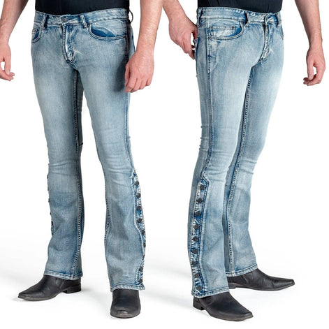 Wornstar Hellraiser Side Button Jeans – Classic Blue