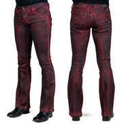 Wornstar Hellraiser Coated Jeans – Crimson