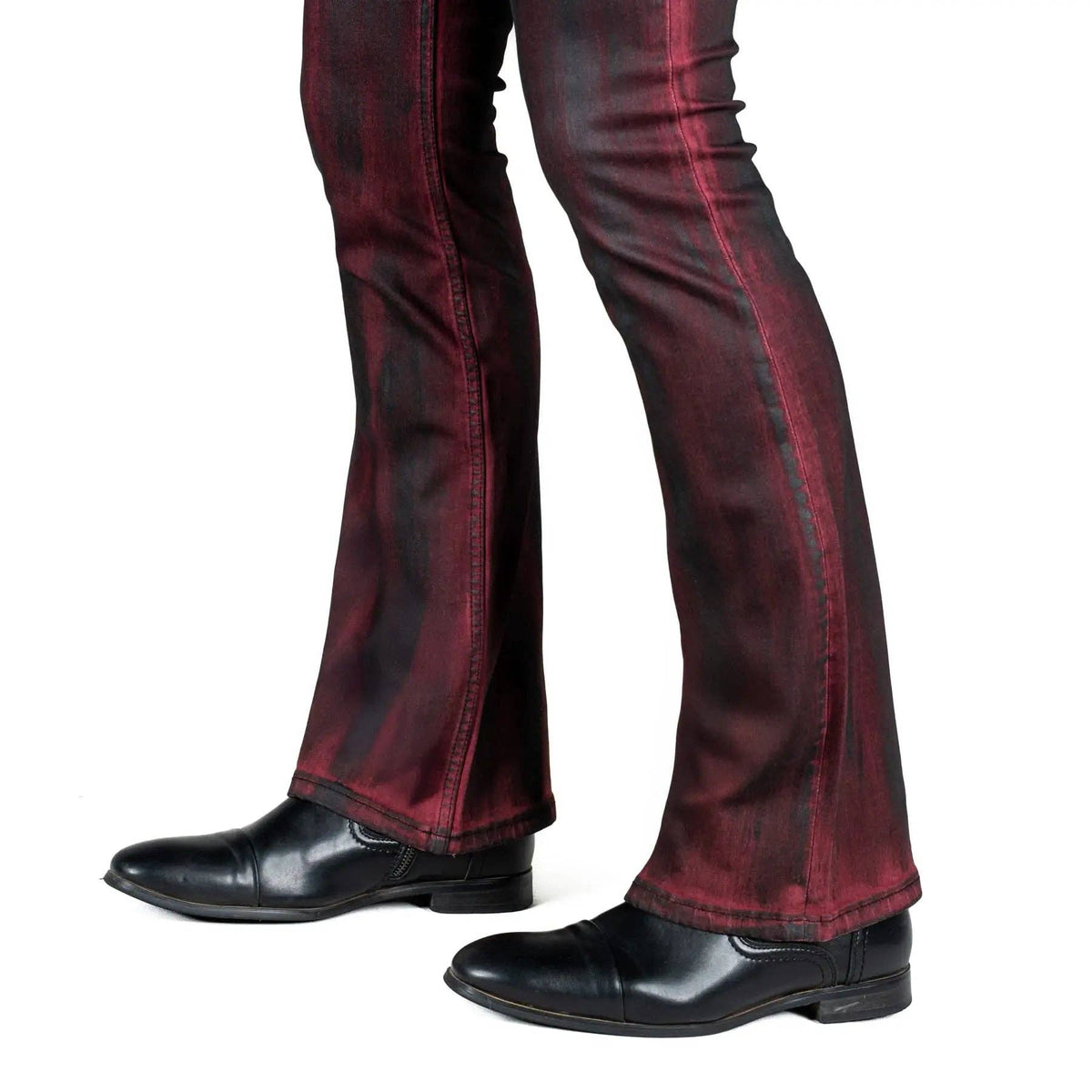 Wornstar Hellraiser Coated Jeans – Crimson