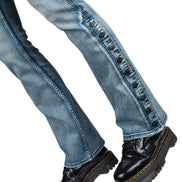 Wornstar Hellraiser Side Button Jeans – Classic Blue