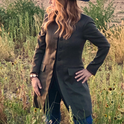Women's Military Coat - Olive