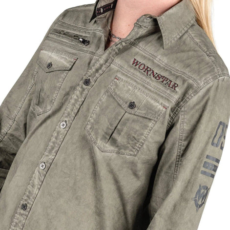 Wornstar Seek And Destroy Shirt - Olive