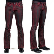 Wornstar Hellraiser Coated Jeans – Crimson