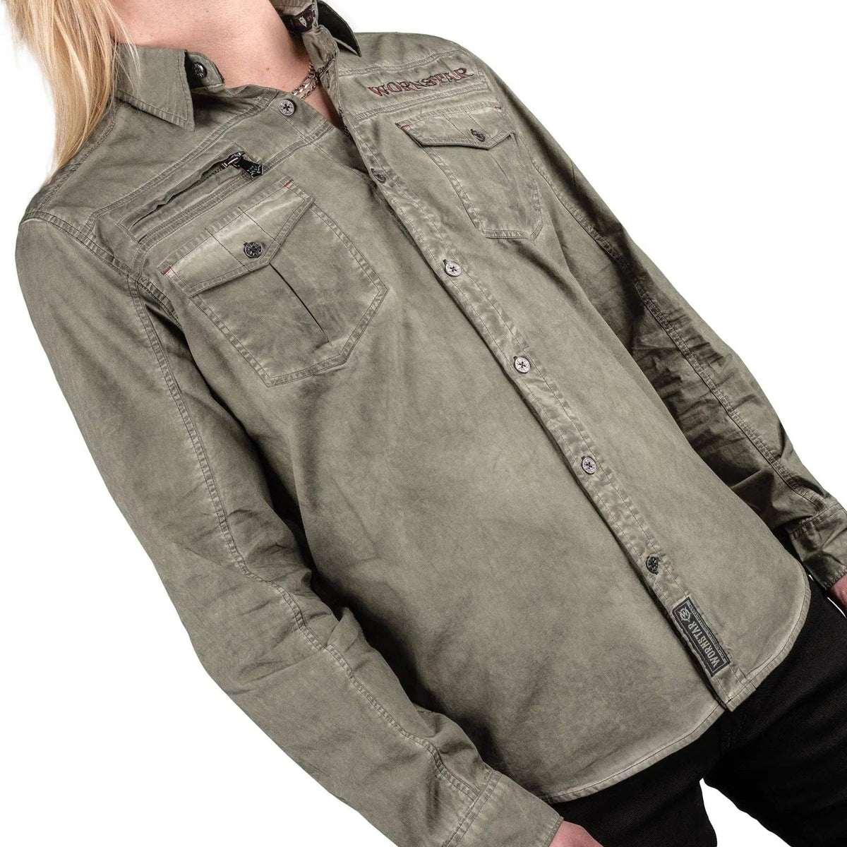 Wornstar Seek And Destroy Shirt - Olive