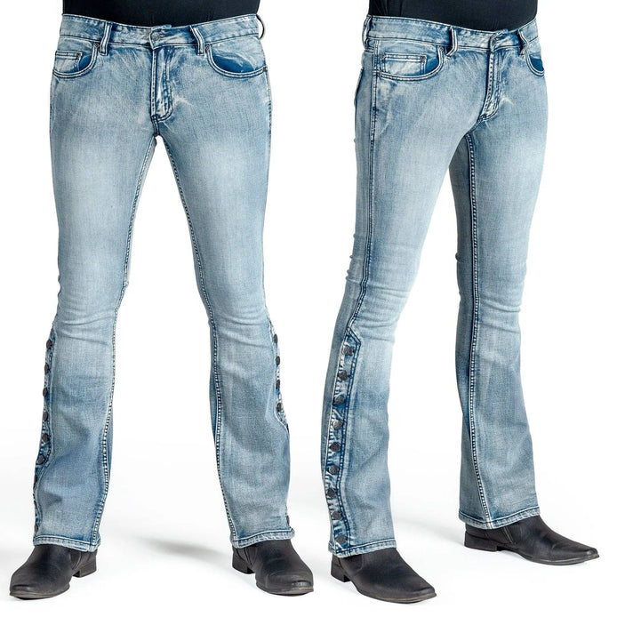 Wornstar Hellraiser Side Button Jeans – Classic Blue
