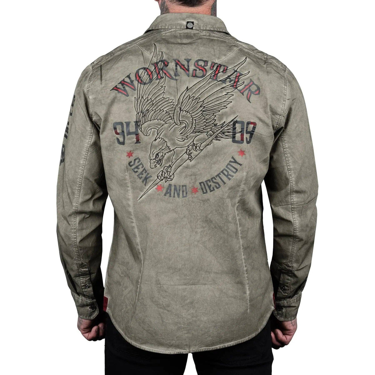 Wornstar Seek And Destroy Shirt - Olive