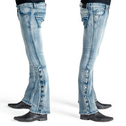 Wornstar Hellraiser Side Button Jeans – Classic Blue