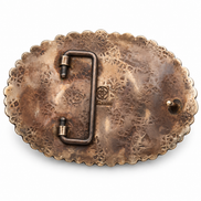 Barbosa Crowned Sacred Heart Turquoise Collector Belt Buckle