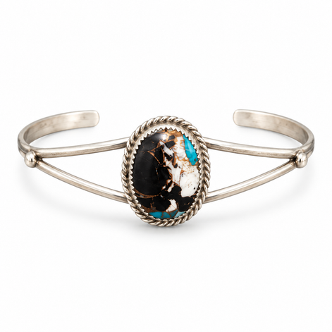 The Black Mesa Matrix Sterling Silver Cuff