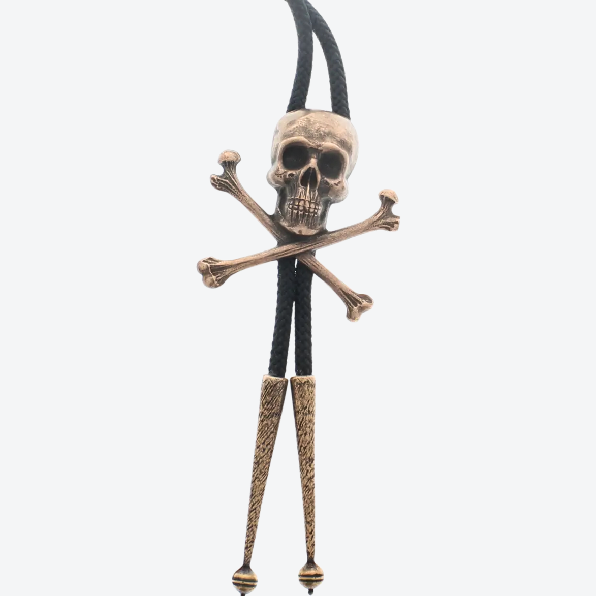 Copper Skull & Crossbones Bolo Tie