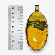 Extra Large Bumble Bee Oval Pendant