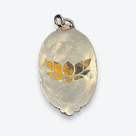 Large Oval Bumble Bee Pendant
