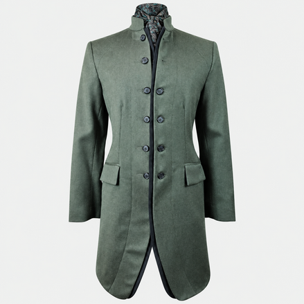 Women's Military Coat - Olive