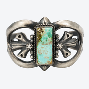 Harrison Bitsui Sterling Silver Turquoise Cuff