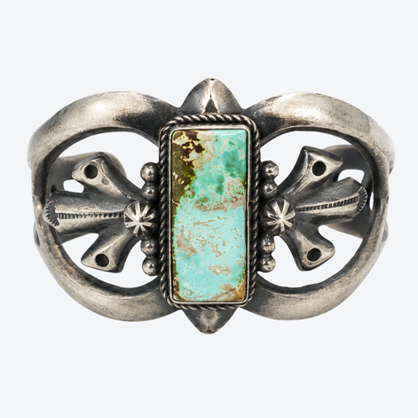 Harrison Bitsui Sterling Silver Turquoise Cuff