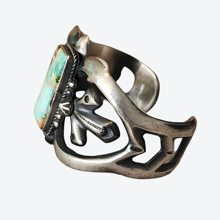 Harrison Bitsui Sterling Silver Turquoise Cuff