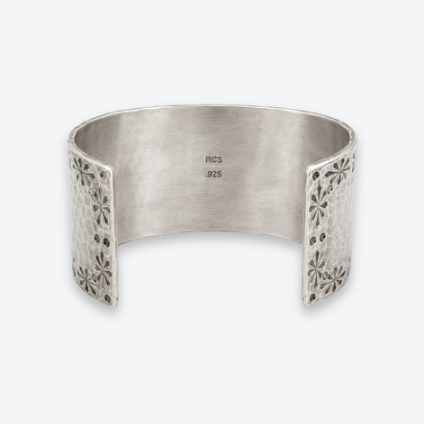 Richard Schmidt Sterling Silver Turquoise Cross Cuff