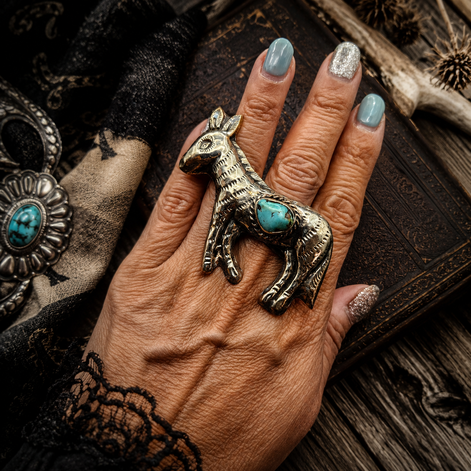 The Donkey Trail Turquoise Ring