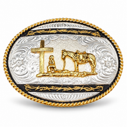 Montana Silversmiths Christian Cowboy Belt Buckle