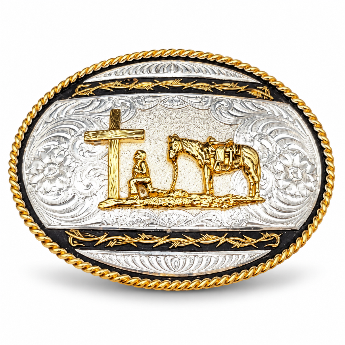 Montana Silversmiths Christian Cowboy Belt Buckle