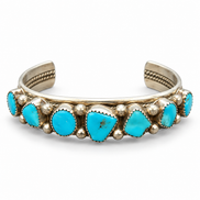 The High Desert Seven-Stone Turquoise Collector Cuff