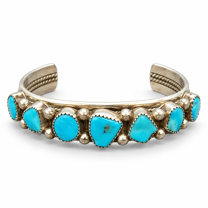 The High Desert Seven-Stone Turquoise Collector Cuff