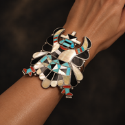 Sky Dancer Inlay Collector Cuff