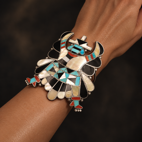 Sky Dancer Inlay Collector Cuff
