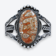 Sterling Silver Jasper Collector Cuff