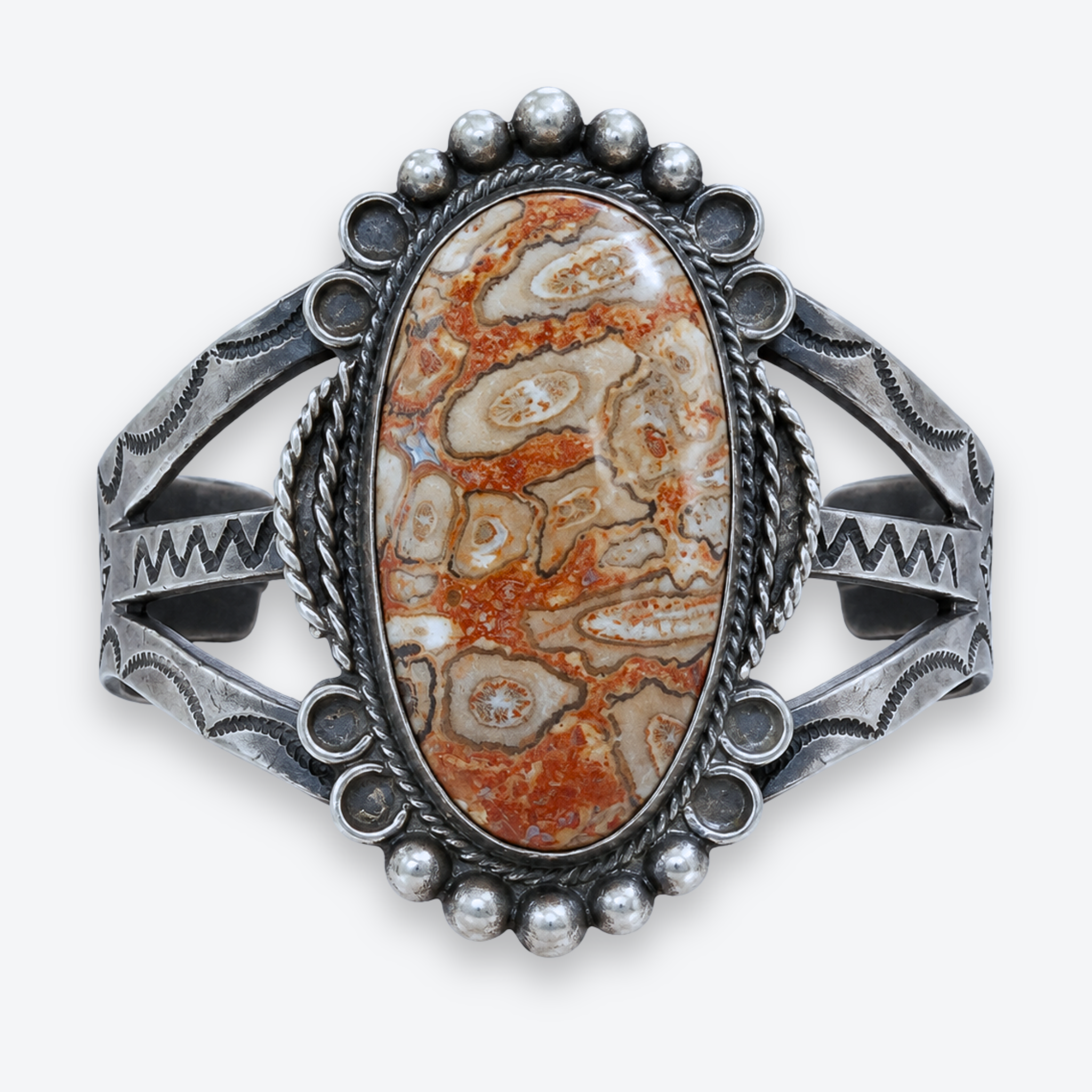Sterling Silver Jasper Collector Cuff