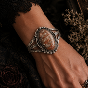 Sterling Silver Jasper Collector Cuff