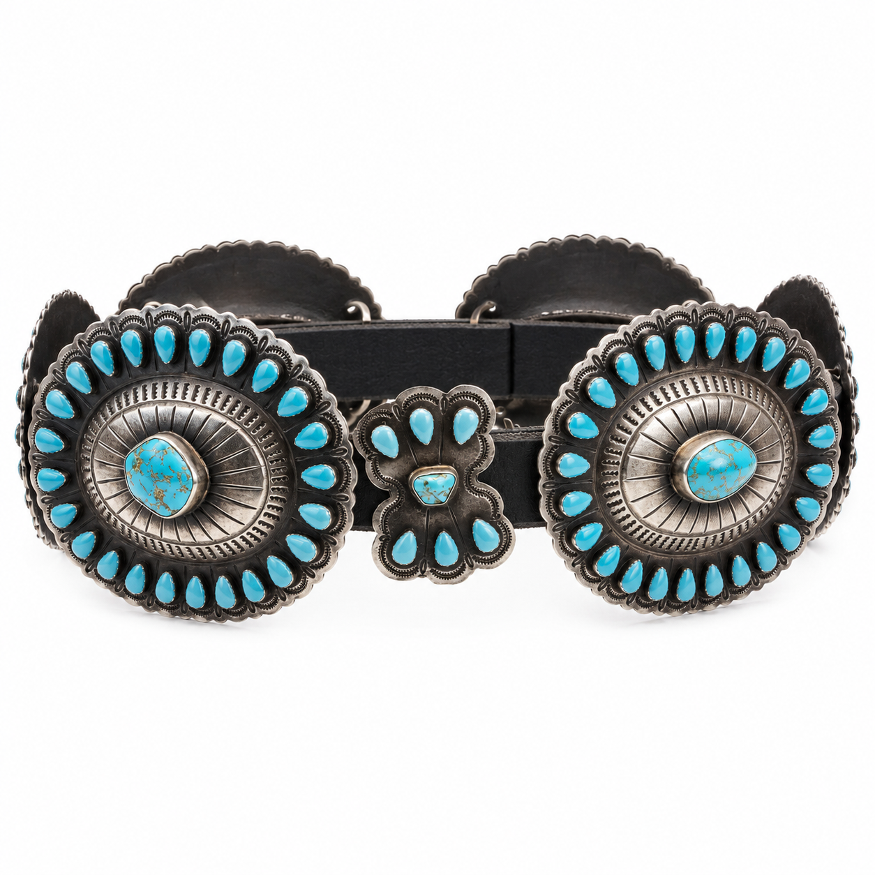 Sundance Bow Tie Turquoise Concho Belt