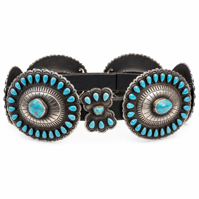 Sundance Bow Tie Turquoise Concho Belt