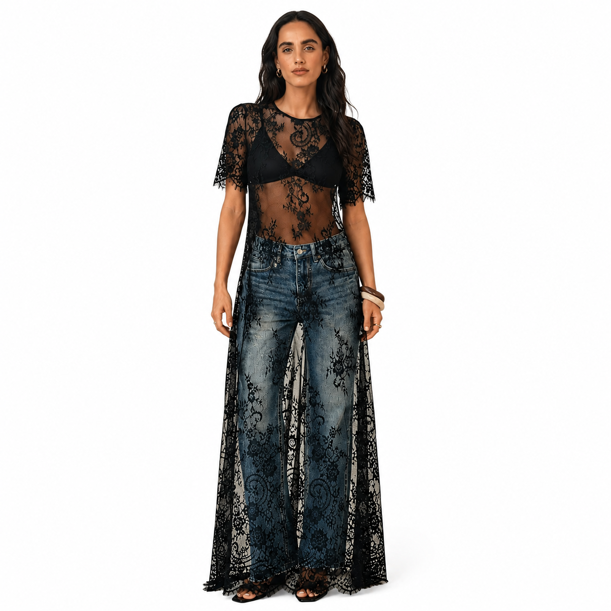 The Iris Garden Lace Overlay