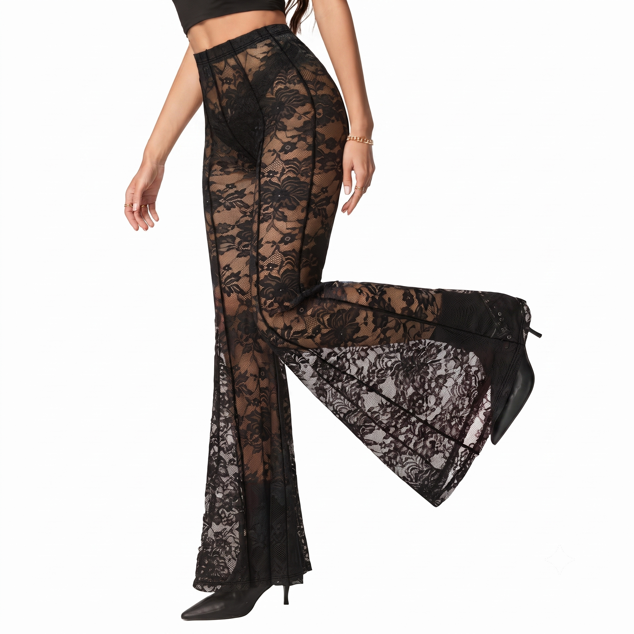 The Midnight Veil Lace Pant