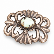 The Palomino Turquoise Sterling Silver Buckle by Chimney Butte
