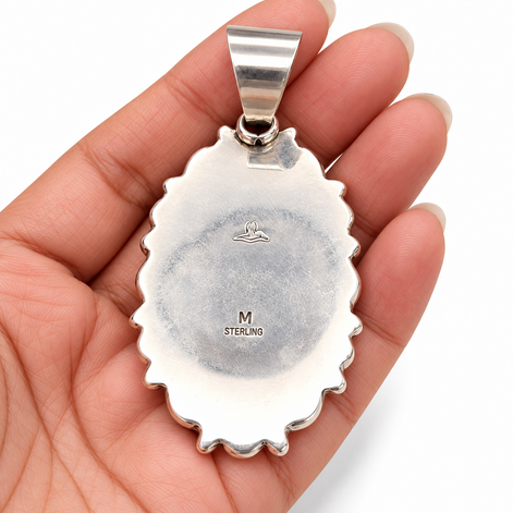 The Desert Veil Bumblebee Jasper Sterling Silver Pendant
