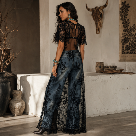The Iris Garden Lace Overlay