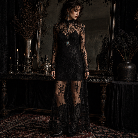 The Midnight Lace Overlay Victorian