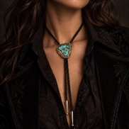 The Turquoise Outlaw Bolo Tie
