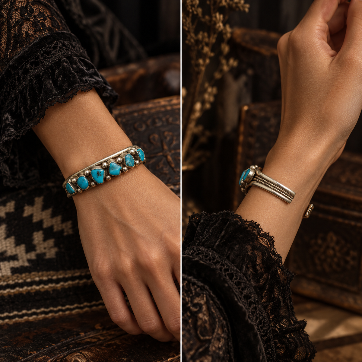 The High Desert Seven-Stone Turquoise Collector Cuff