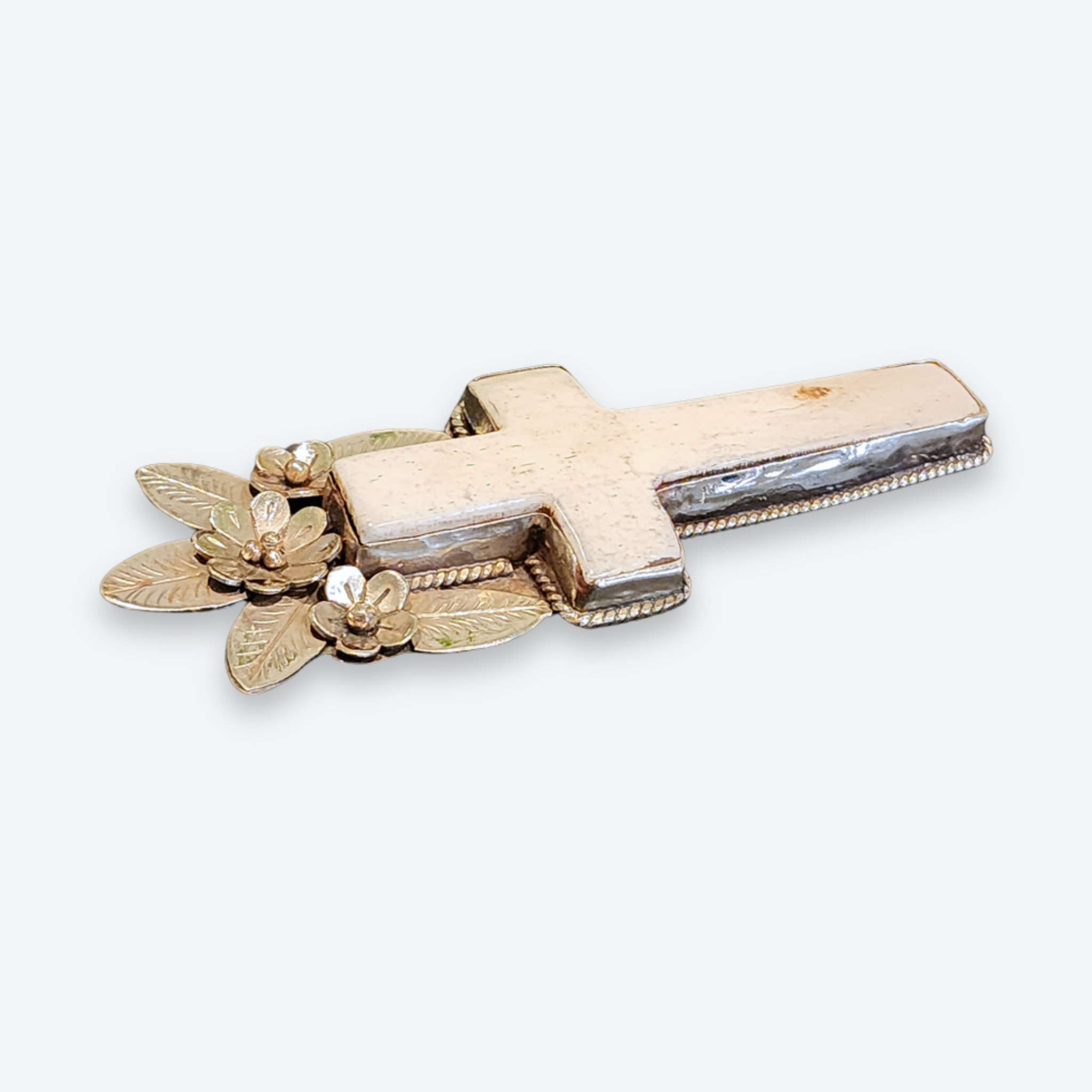 The Bone Blossom Cross Pendant