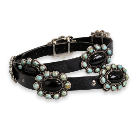 The Imperial Onyx Concho Belt