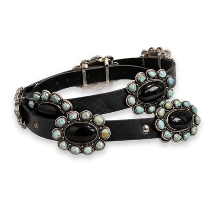 The Imperial Onyx Concho Belt