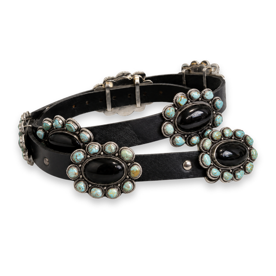 The Imperial Onyx Concho Belt