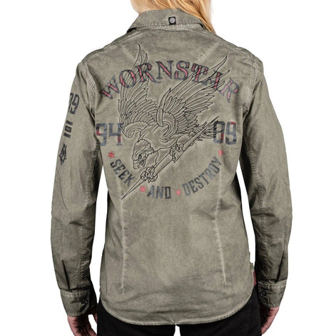 Wornstar Seek And Destroy Shirt - Olive